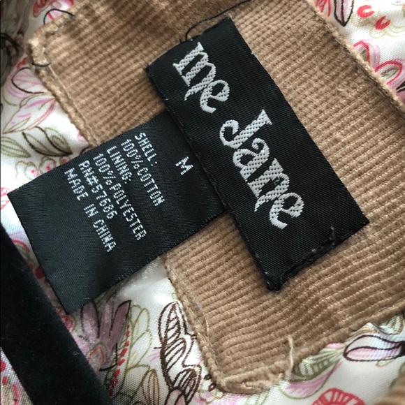 cute brown corduroy silk lined jacket - Picture 3 of 8